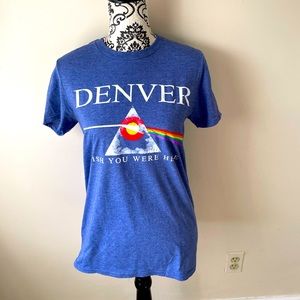 Denver “wish you were here” rainbow t-shirt